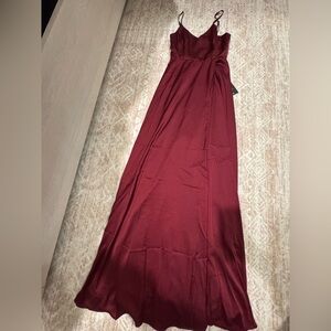 Lulu's Deep Red Maxi Dress